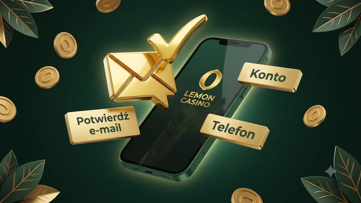 Potwierdzenie e-maila i telefonu w Lemon Casino